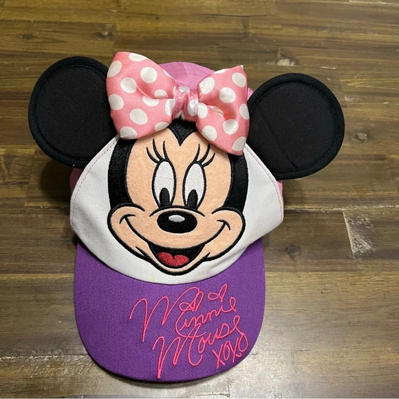 Disney Minnie Mouse Bow Infant Girls Hat - Picture 1 of 8